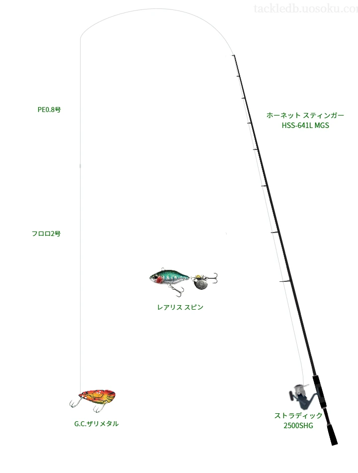 【中溜池】G.C.ザリメタルのためのバス釣りタックル【ホーネット スティンガー HSS-641L MGS】