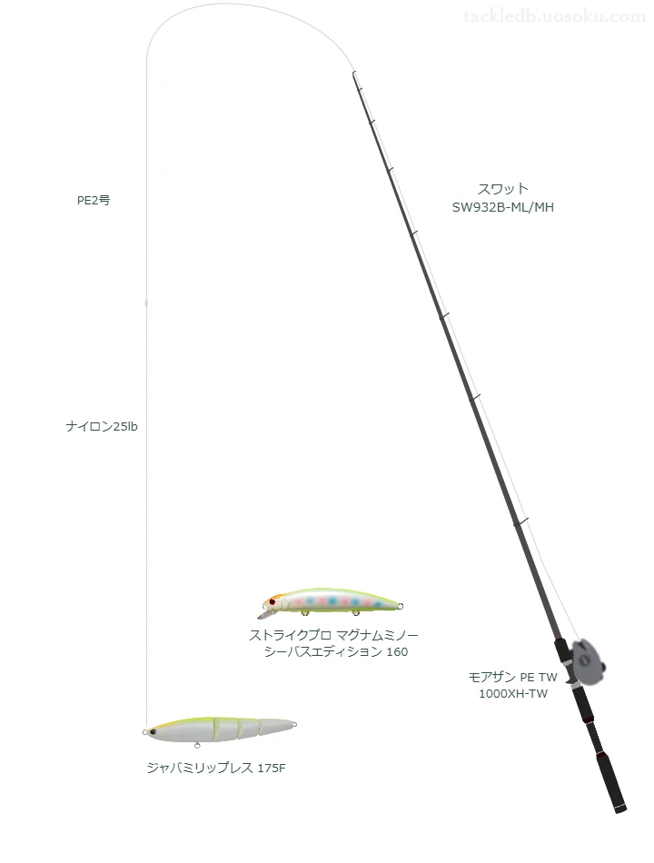 【河川】ジャバミリップレス 175Fを活かすシーバスタックル【仮想インプレ】