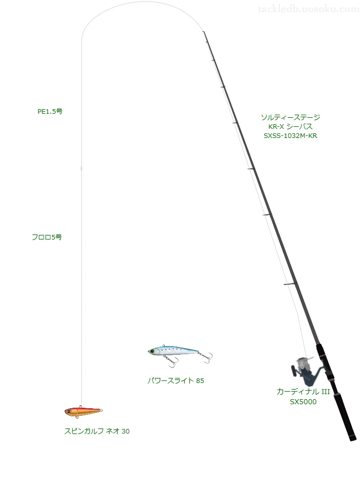 スピンガルフ ネオ 30のためのスピニングタックル。アブガルシアのロッドとアブガルシアのリール