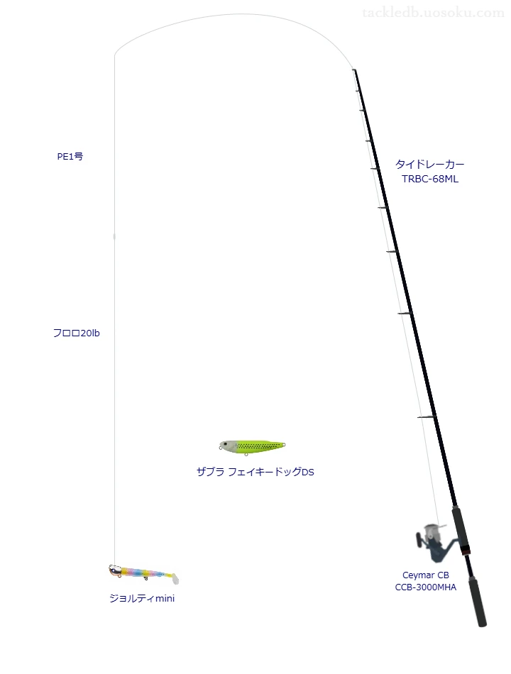 タイドレーカー TRBC-68MLとCeymar CB CCB-3000MHAの調和によるボートシーバスタックル【仮想インプレ】