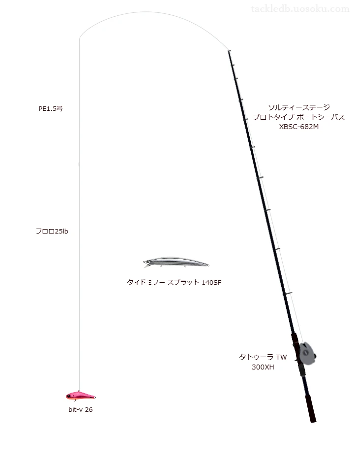 ソルティーステージ プロトタイプ ボートシーバス XBSC-682Mとバイブレーションによるボートシーバスタックル【Vインプレ】