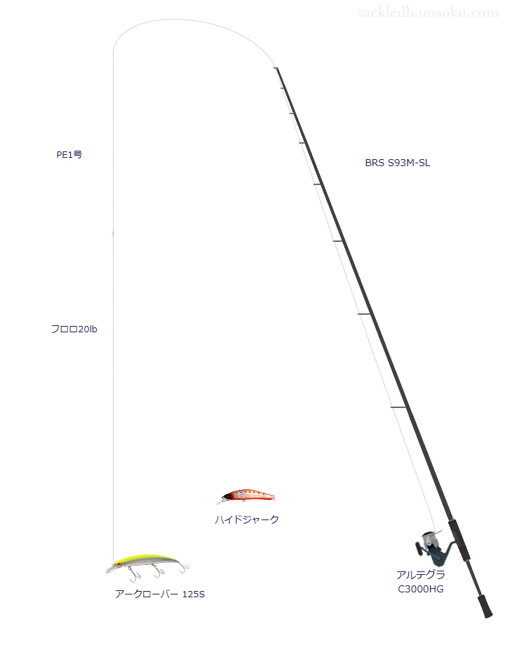 BRS S93M-SLとアークローバー 125Sによる最強シーバスタックル