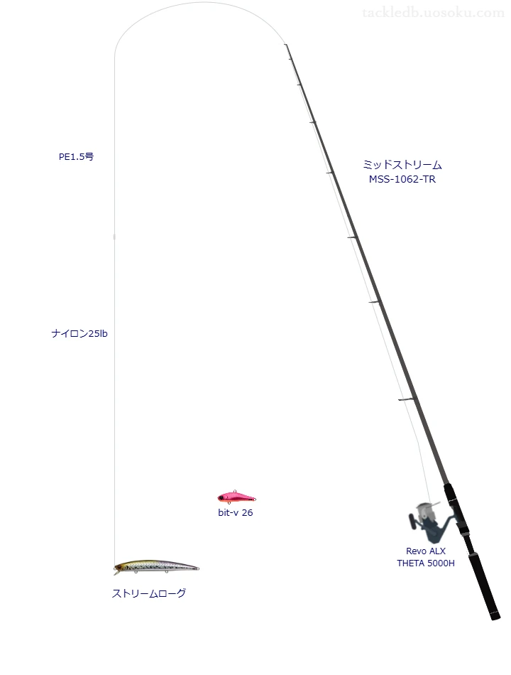 ストリームローグのためのシーバスタックル【ミノー】