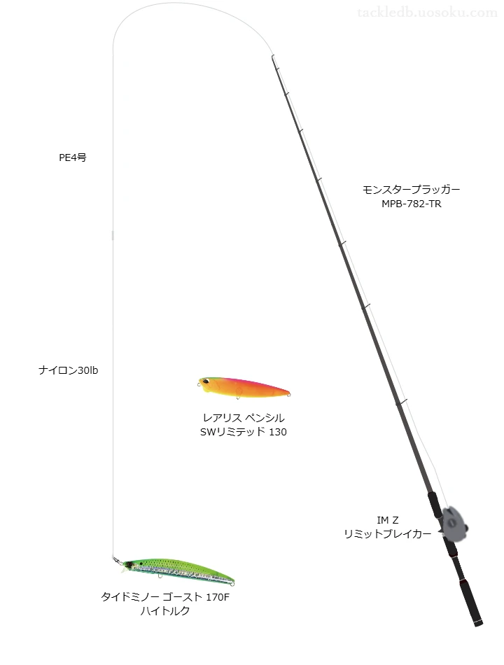 タイドミノー ゴースト 170F ハイトルクで湾奥河川コノシロパターンシーバス