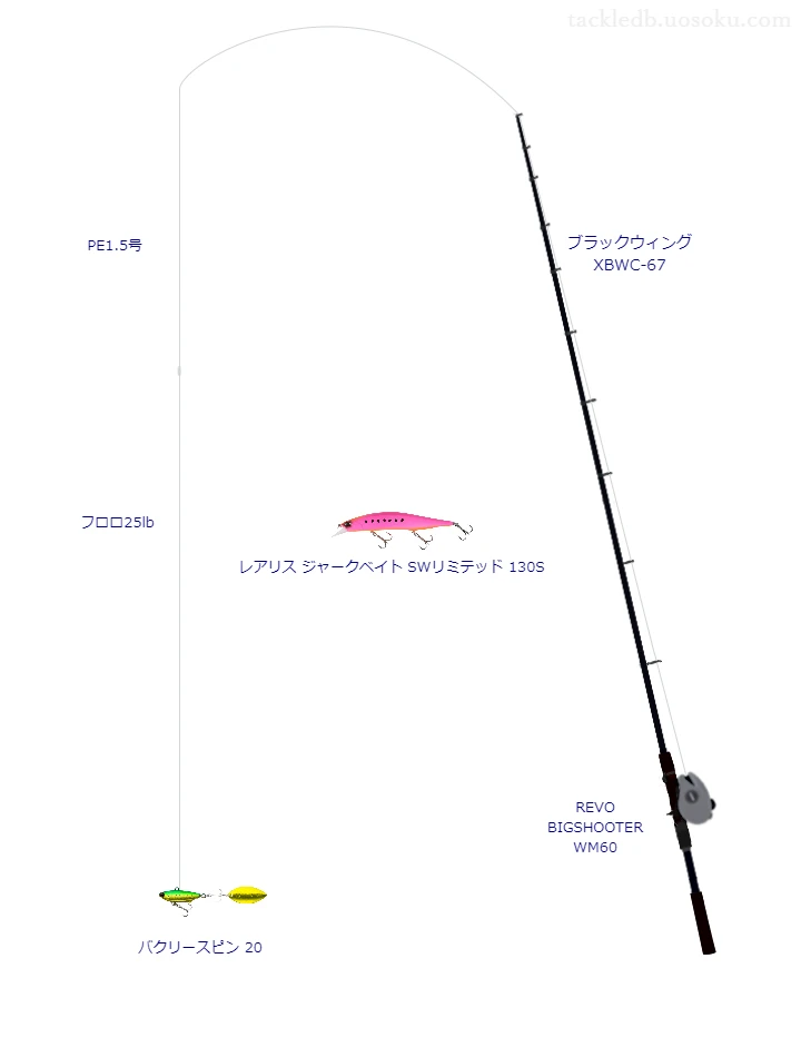 ブラックウィング XBWC-67とミノーによるボートシーバスタックル【Vインプレ】