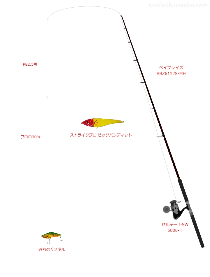 【浜名湖】ストライクプロ ビッグバンディットを活かすボートシーバスタックル【仮想インプレ】