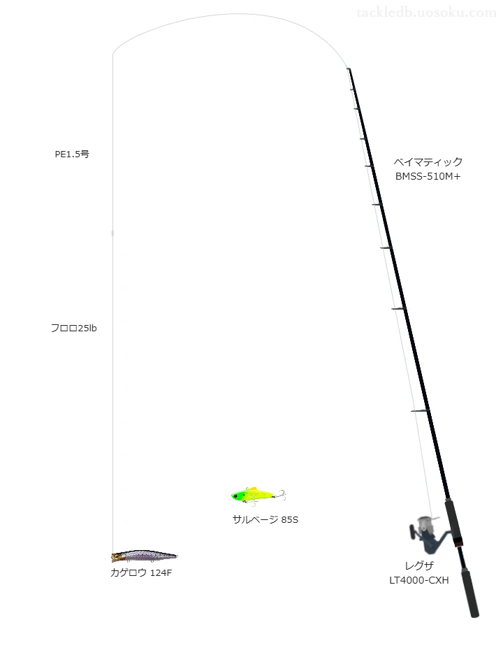 ベイマティック BMSS-510M+,レグザ LT4000-CXH,ミノーを使うボートシーバスタックル【仮想インプレ】