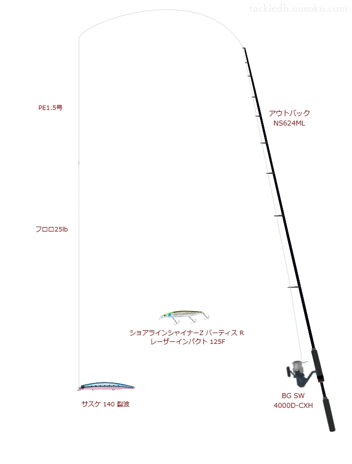 BG SW 4000D-CXH使用タックル！インプレ及び合うロッドやライン