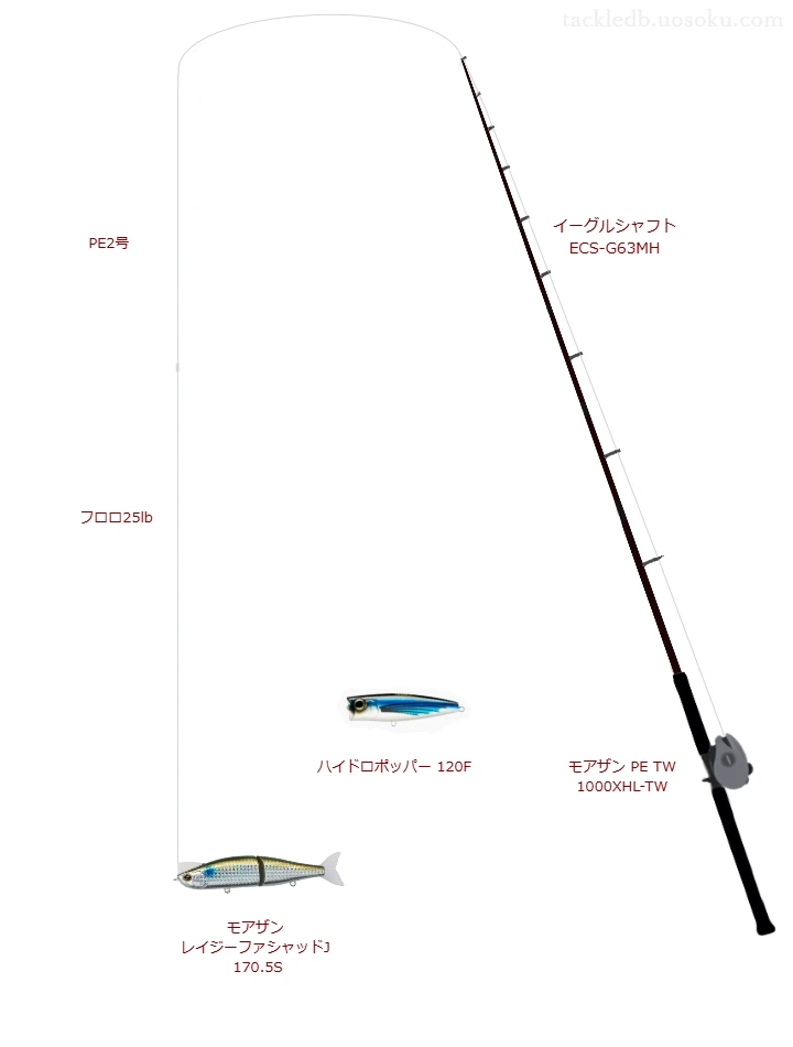 ボートシーバス×ビッグベイトのタックル情報 | 魚速タックルDB