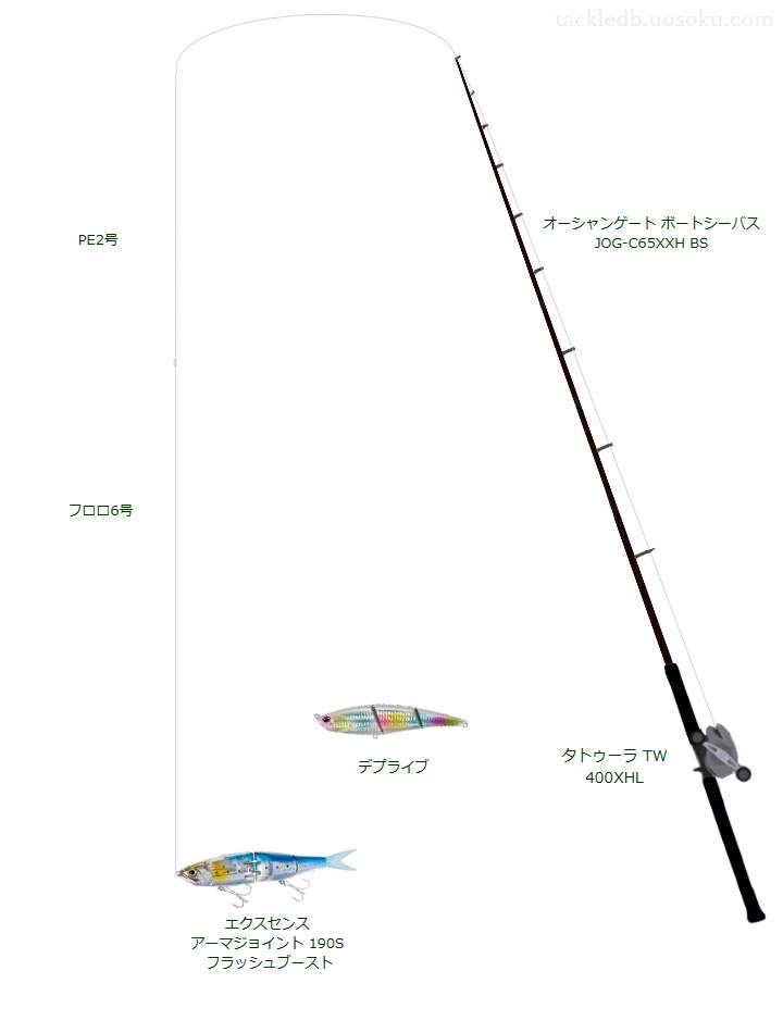 ボートシーバス×ビッグベイトのタックル情報 | 魚速タックルDB