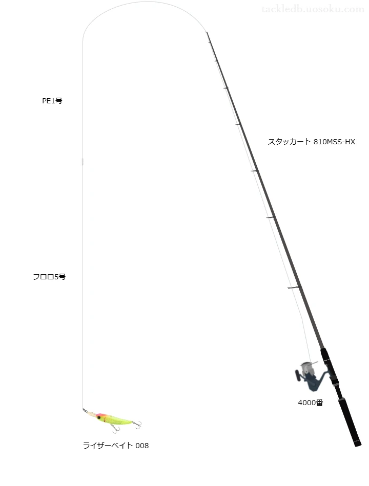 ライザーベイト 008による明暗撃ち
