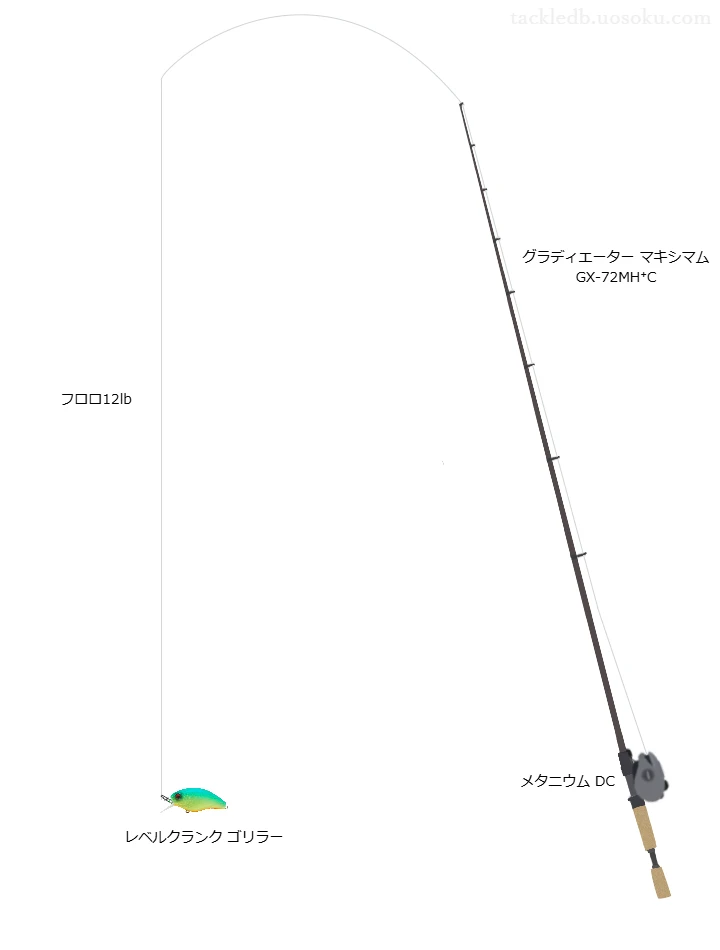 【房総リザーバー】レベルクランク ゴリラー用タックル