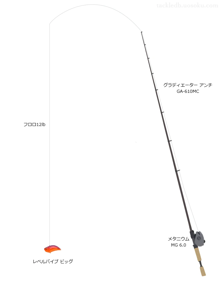 【淡路島野池】レベルバイブ用タックル