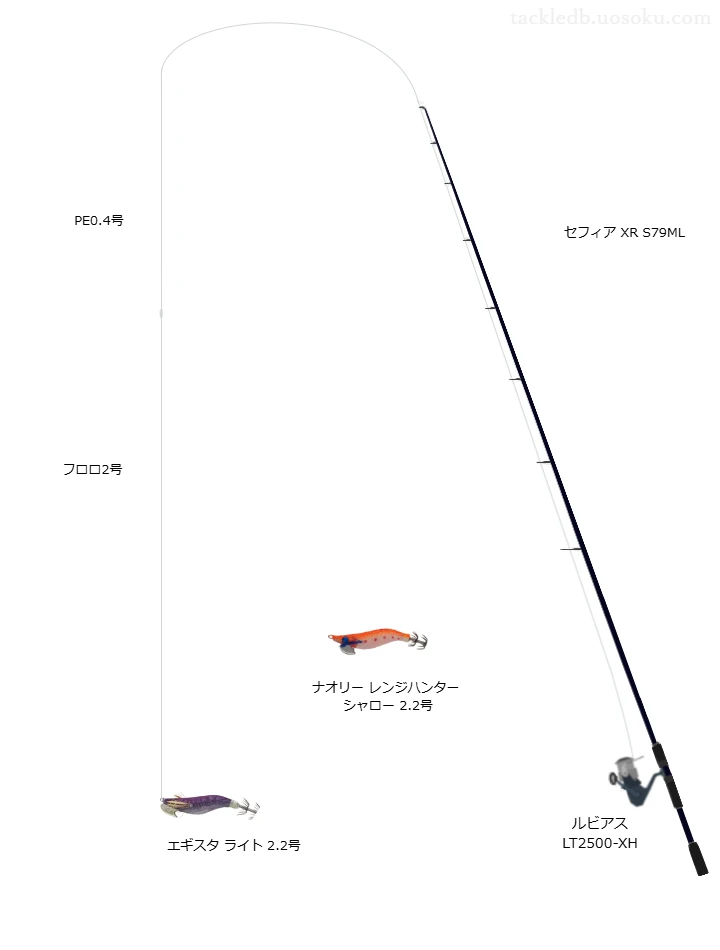 セフィア XR S79MLとによるエギングタックル【Vインプレ】