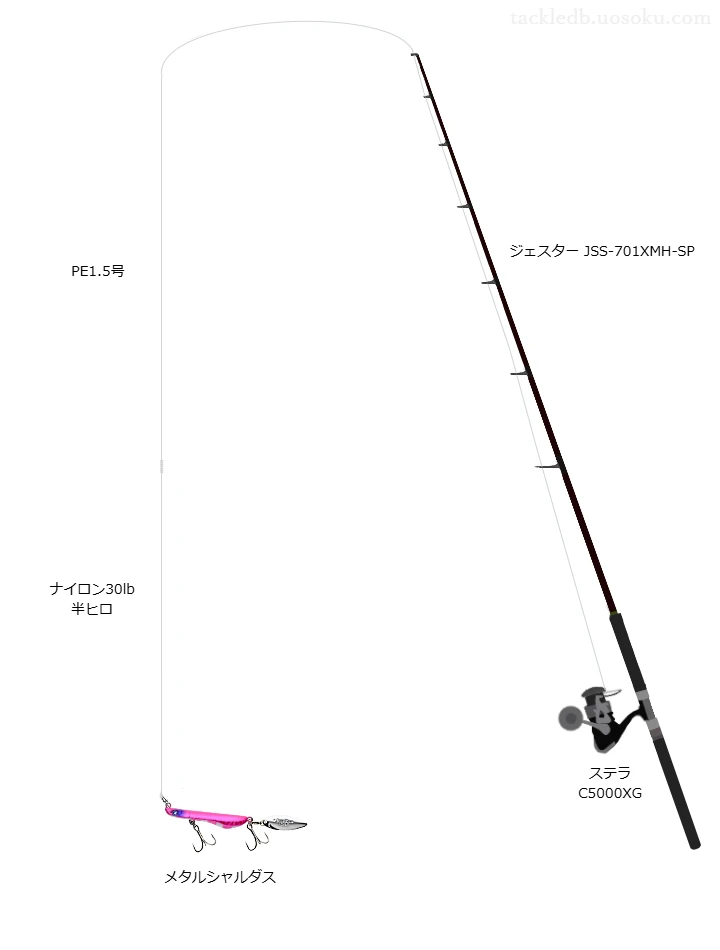 メタルシャルダスで東京湾サワラキャスティング