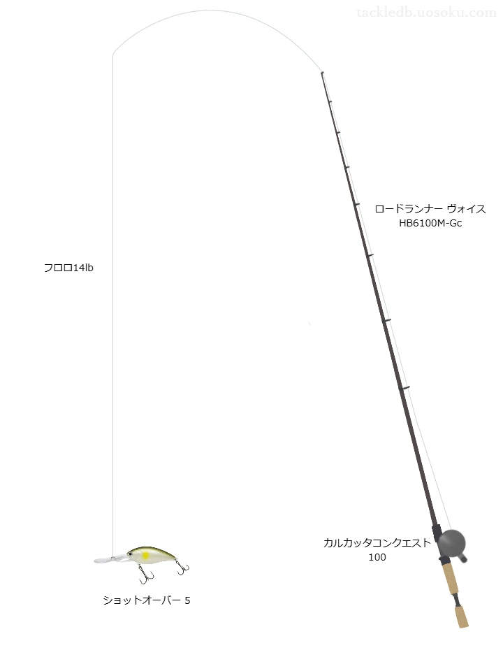 【神流湖】ショットオーバー5用タックル