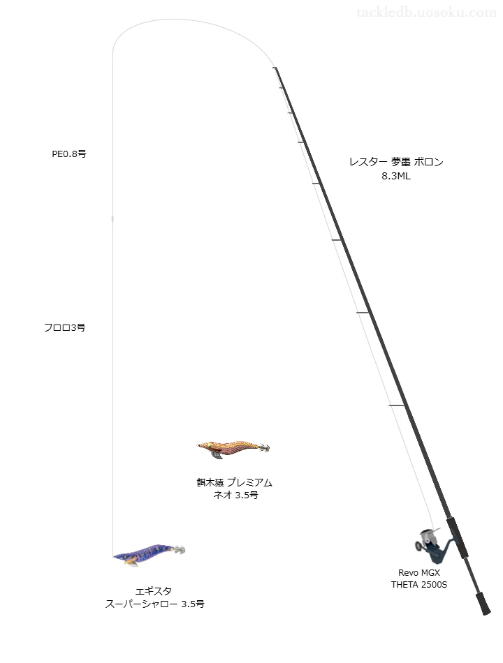 エギスタスーパーシャロー 3.5号を使いこなすタックル【仮想インプレ】