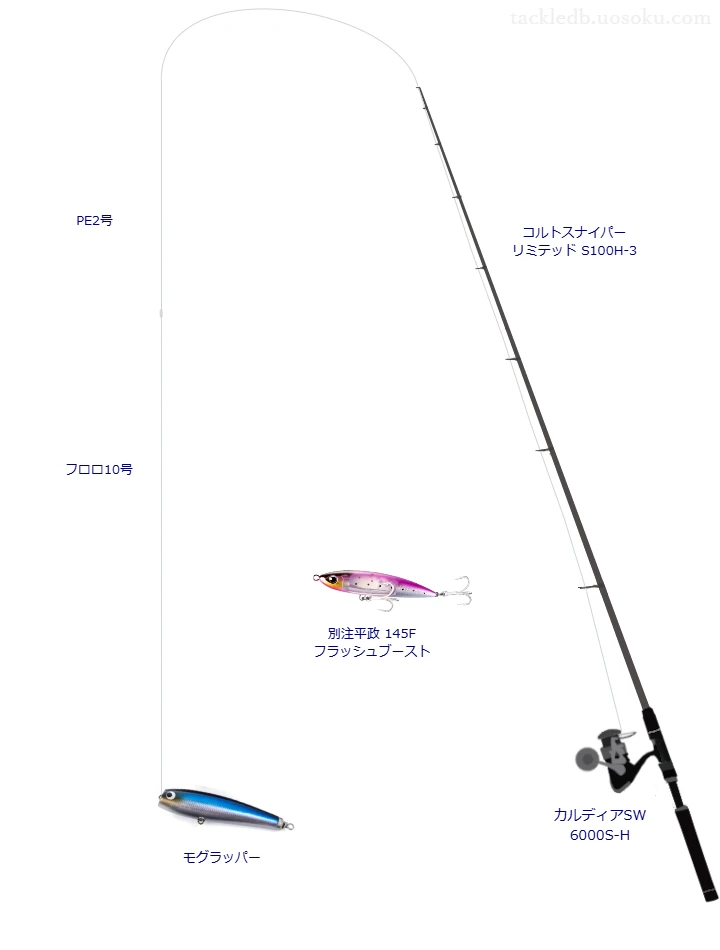 コルトスナイパー SS S100H & SHIMANO 惜し PE MAX 4