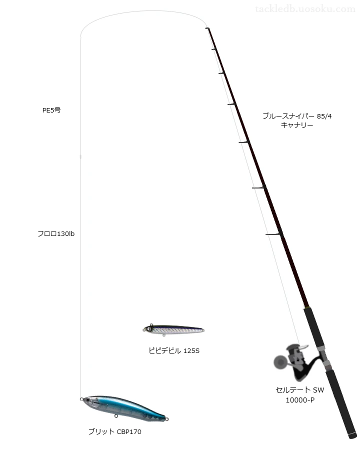 ブルースナイパー 85/4 キャナリーを使用した最強キャスティングタックル