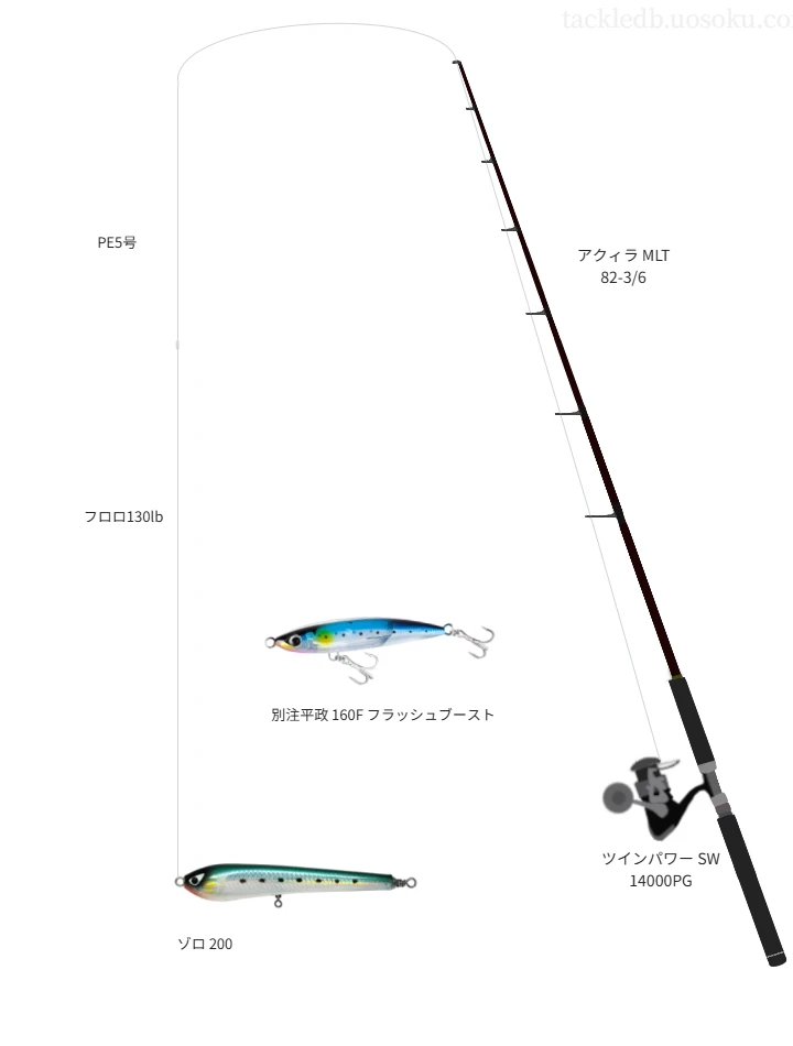 ツインパワー SW 14000PG使用タックル！インプレ及び合うロッドや