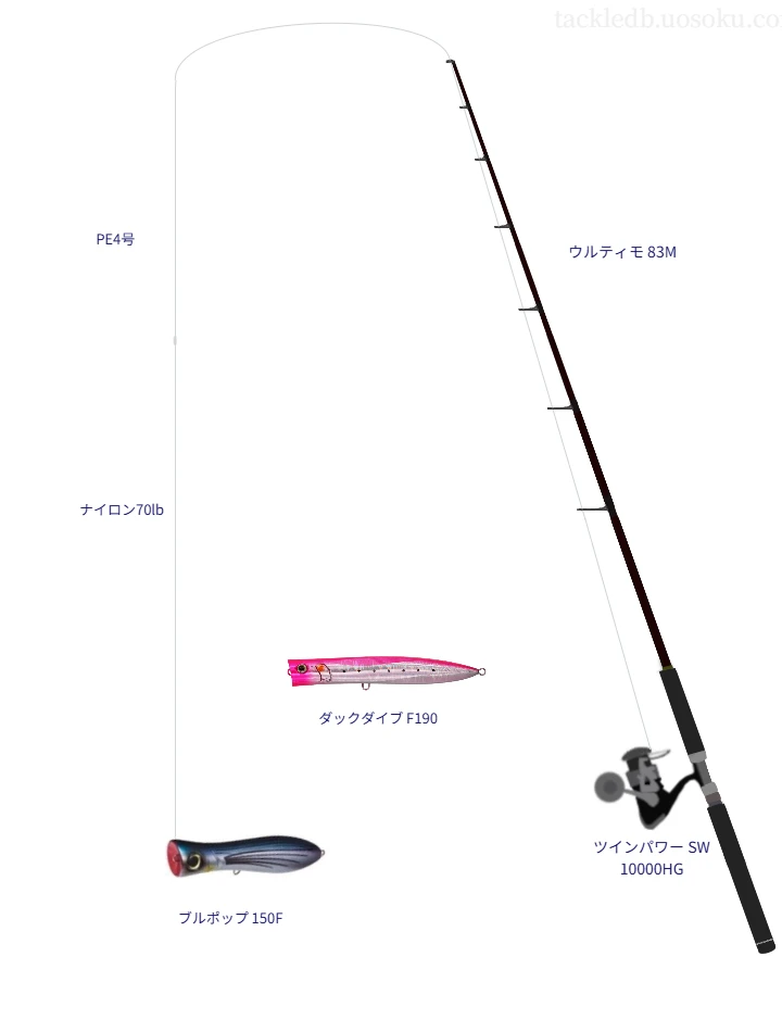 ツインパワー SW 10000 HG使用タックル！インプレ及び合うロッドや