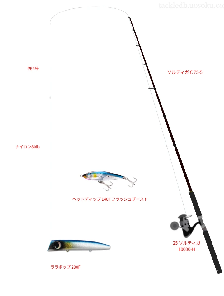 ソルティガ C 75-5を使用した最強キャスティングタックル