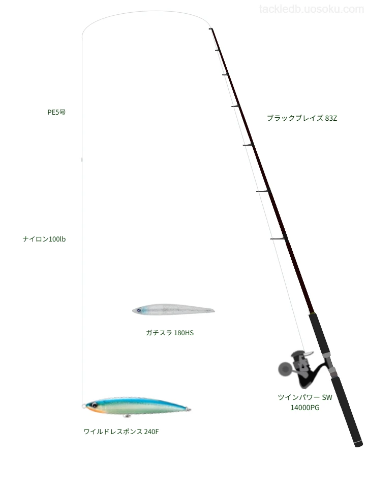 エキスパート向けキャスティングタックル。ブラックブレイズ 83Zとシマノのリール