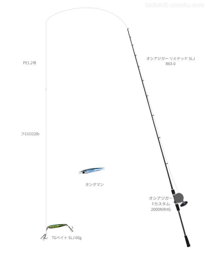 ダイワのTGベイト SLJ 60gの仮想使用におけるインプレッション
