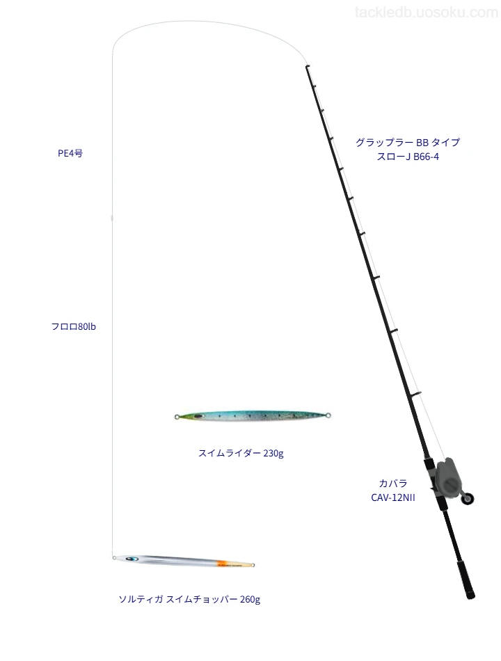 ソルティガ スイムチョッパー 260gを使いこなすタックル【仮想インプレ】