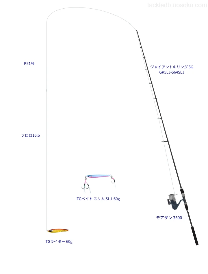 SLJに関するタックル、仕掛け図解