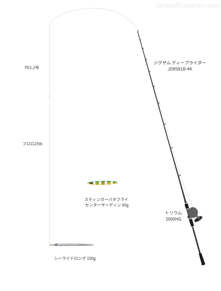 BlueBlueのシーライドロング 100gの仮想使用におけるインプレッション