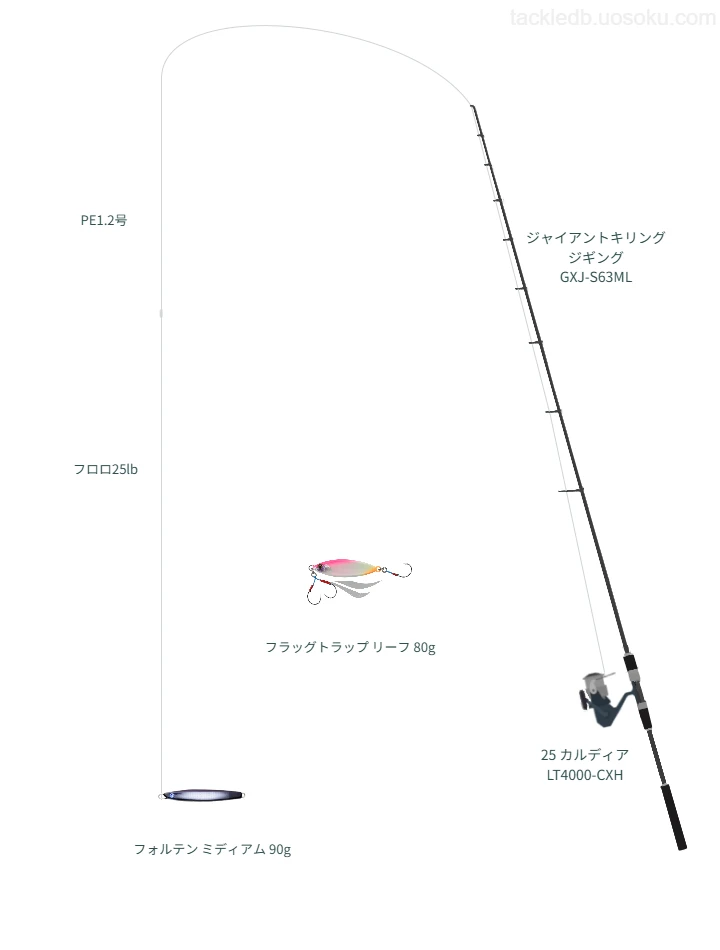 カルディア LT4000-CXH使用タックル！インプレ及び合うロッドやライン