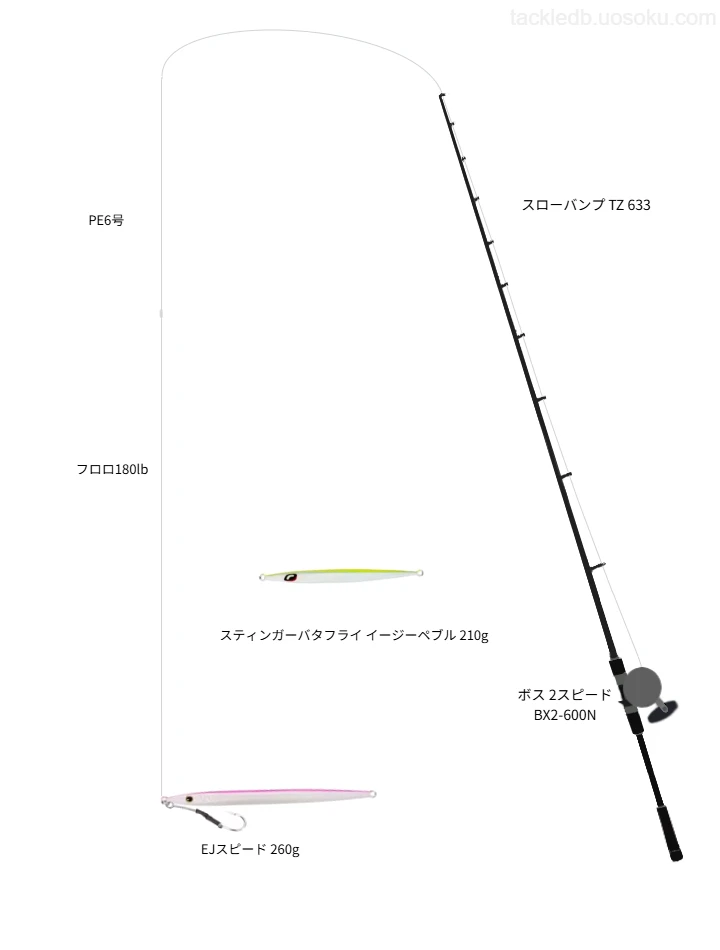 EJスピード 260gのためのジギングタックル