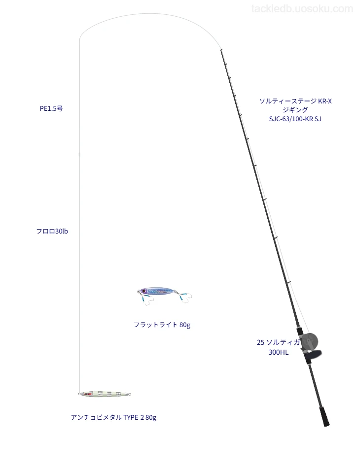 ソルティーステージ KR-X ジギング SJC-63/100-KR SJ,25 ソルティガ 300HL,メタルジグを使うジギングタックル【仮想インプレ】