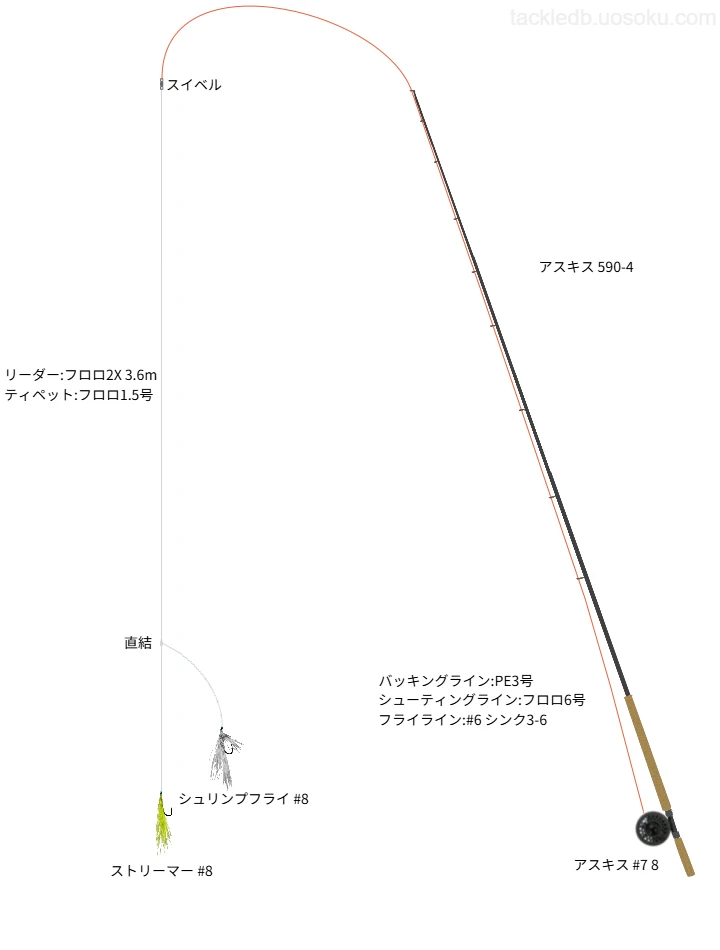 フライフィッシングで狙うミヤベイワナ