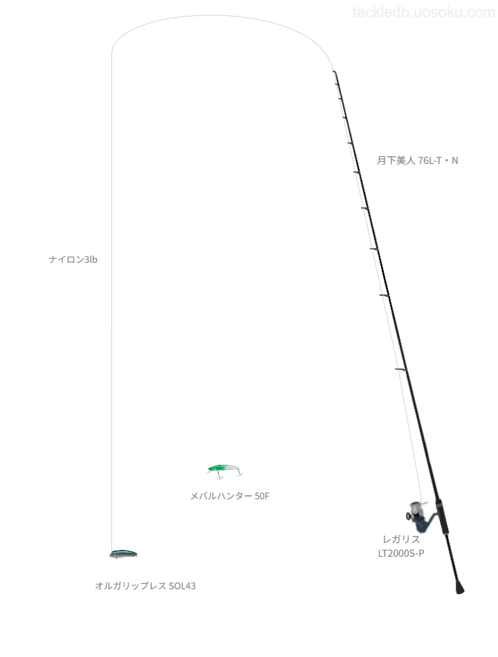 オルガリップレス SOL43のためのメバリングタックル