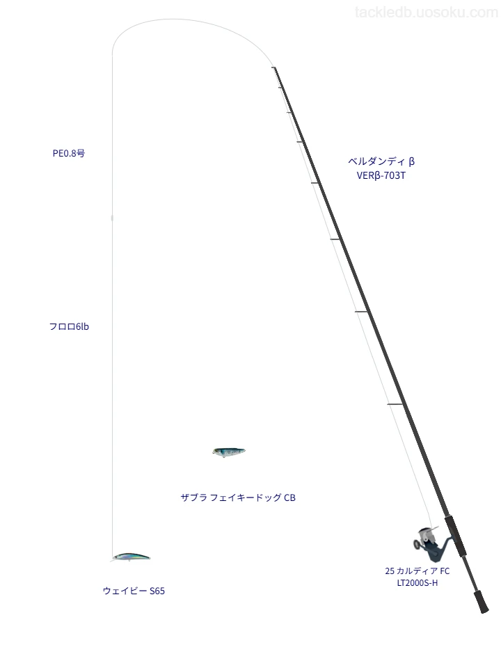 ARESの ベルダンディ β VERβ-703Tを使用したライトゲームタックル【仮想インプレ】