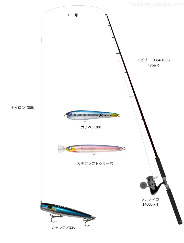 トビゾー TC84-100G Type Rで挑む熊野灘のキハダマグロ