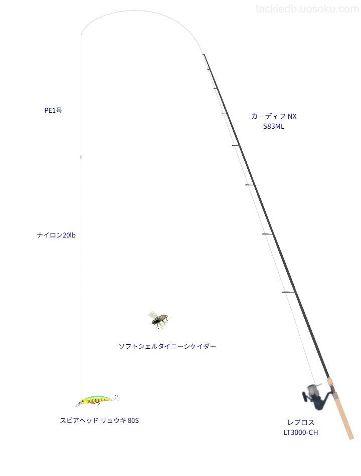 カーディフ NX使用タックル！インプレ及び合うリールやルアーについて