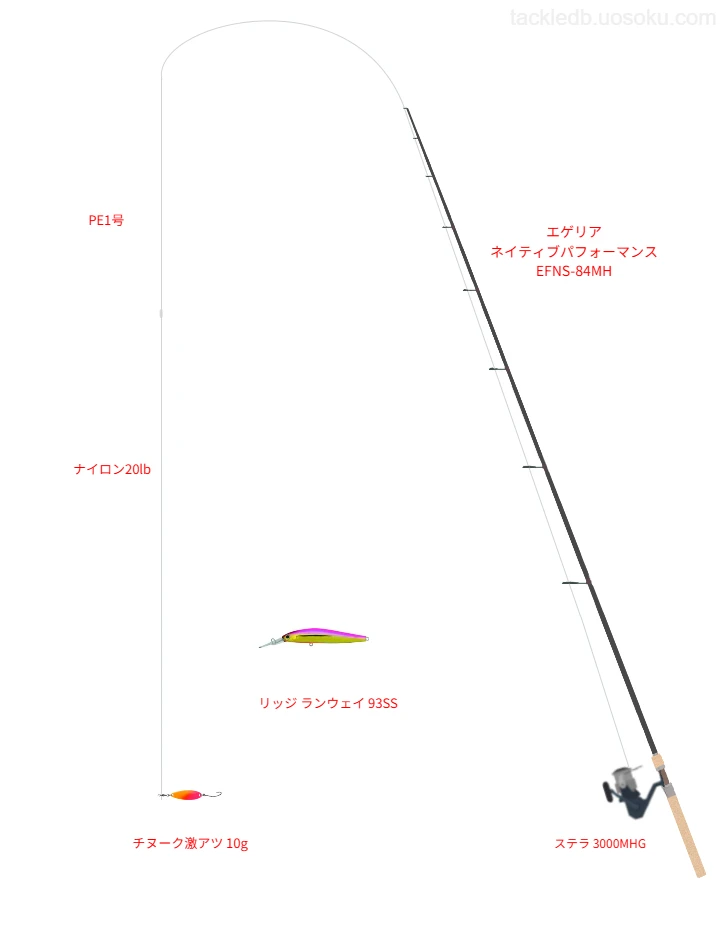 チヌーク激アツ 10gのためのトラウトタックル【エゲリア ネイティブパフォーマンス EFNS-84MH】