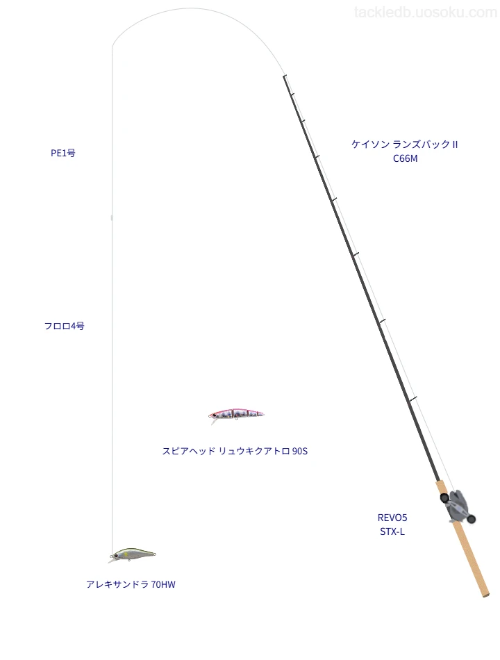 アレキサンドラ 70HWのためのトラウトタックル