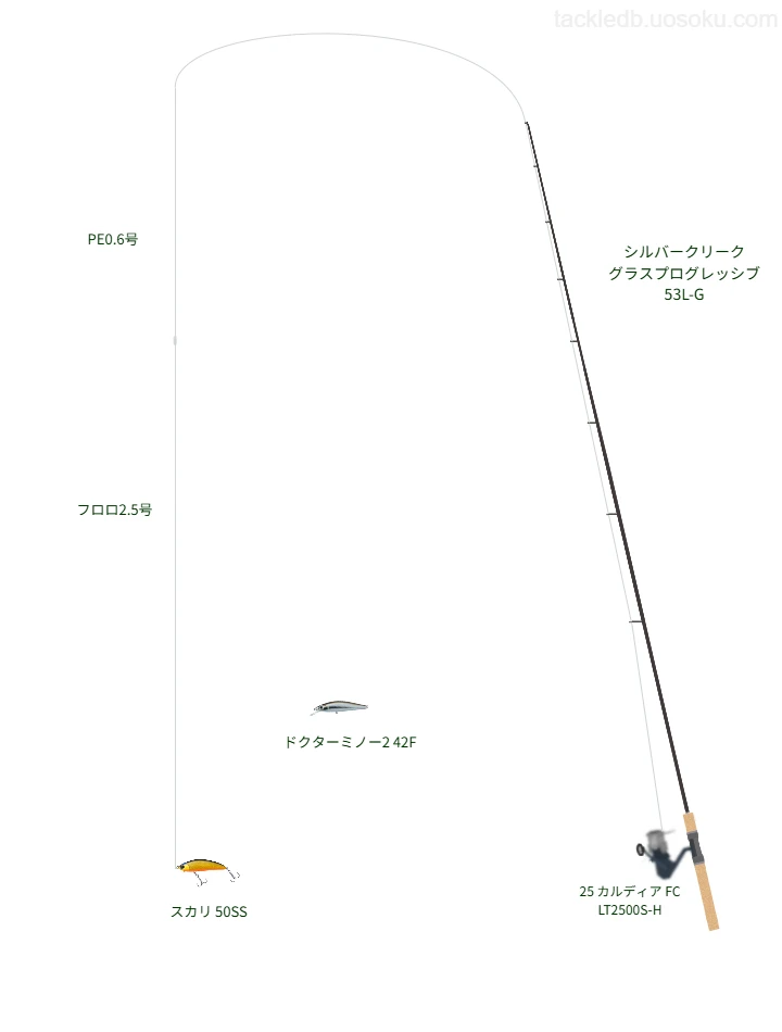 ネイティブトラウトに関するタックル、仕掛け図解