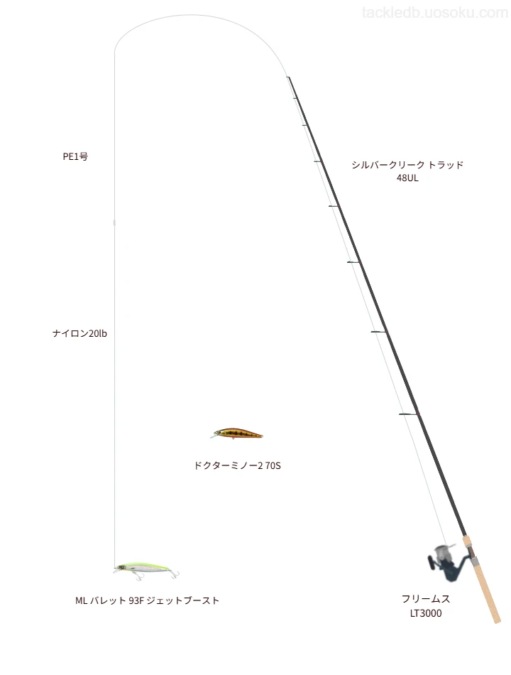ネイティブトラウトに関するタックル、仕掛け図解
