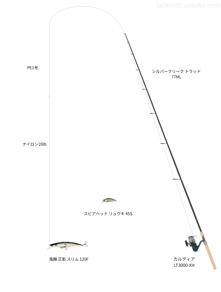 ネイティブトラウトに関するタックル、仕掛け図解