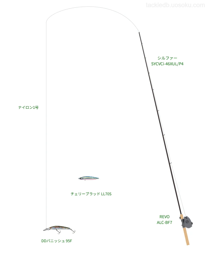 ネイティブトラウトに関するタックル、仕掛け図解