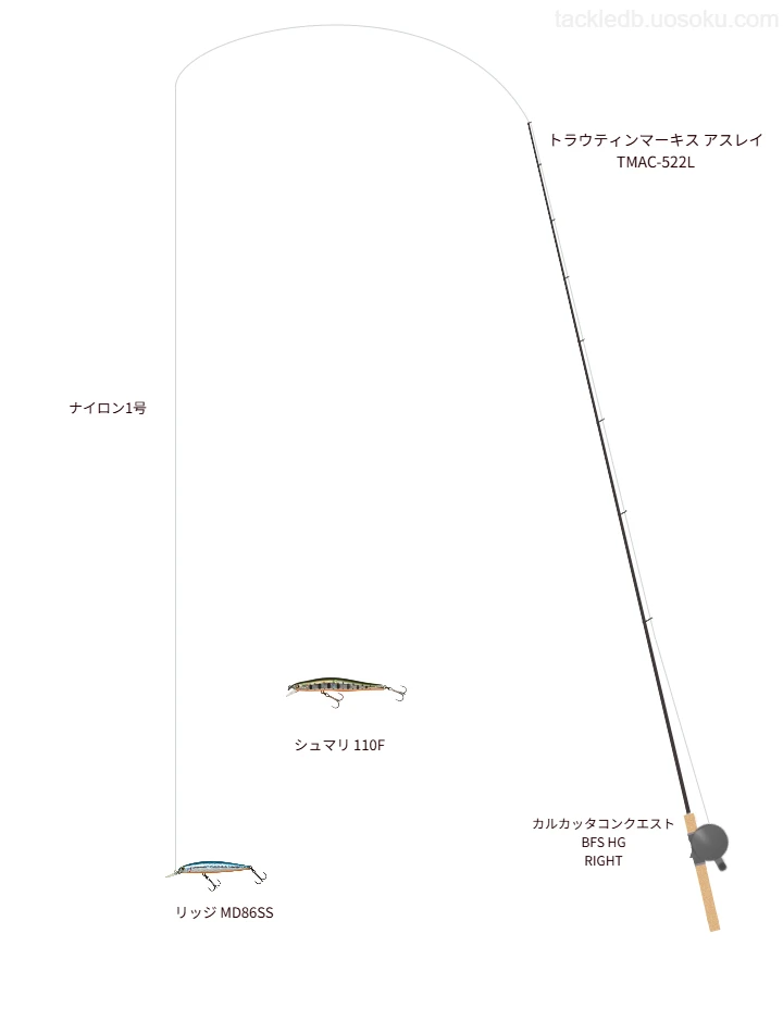 トラウティンマーキス アスレイ TMAC-522Lとミノーによるトラウトタックル【Vインプレ】