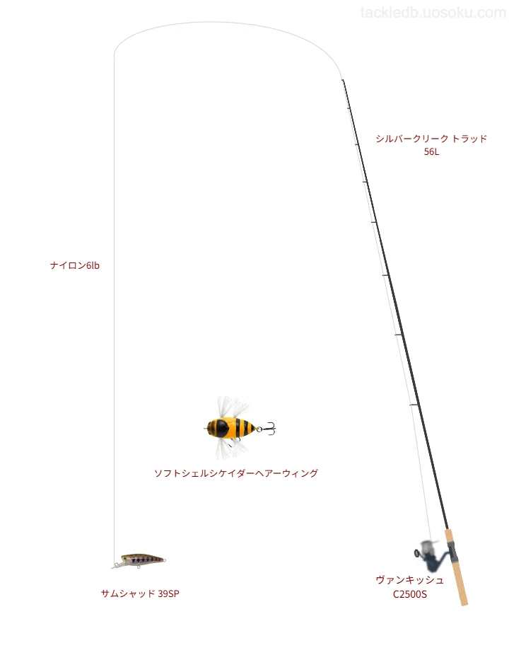 ヴァンキッシュ 2500S使用タックル！インプレ及び合うロッドやライン