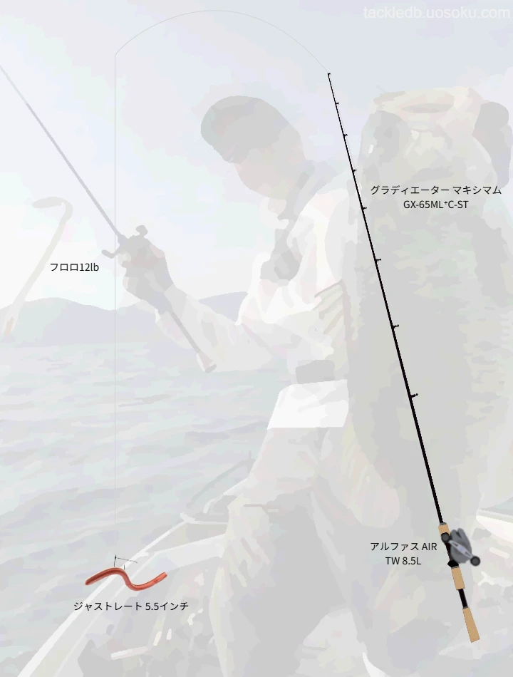 ジャストレートのネコリグで攻略する夏の琵琶湖「手長エビパターン」