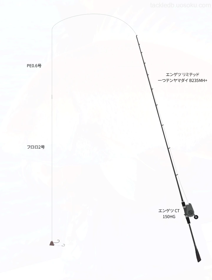 エンゲツ リミテッド 一つテンヤマダイ B235MH+のインプレッション