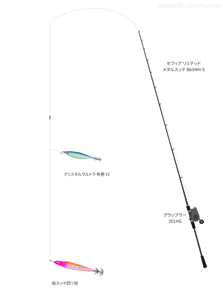 イカメタルタックルの中のANSWER EGING PE×4 0.8号【仮想インプレ】